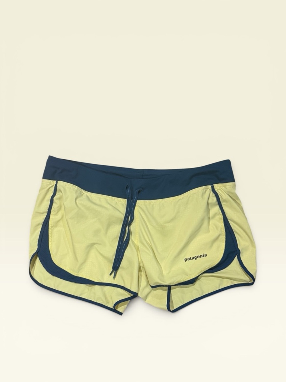 Patagonia Yellow Athletic Running Shorts Women's Medium